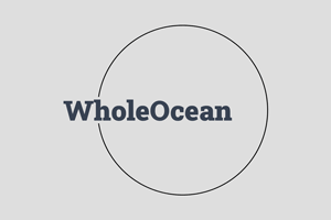 WholeOcean Logo. 'Whole Ocean' written in a serif font, surrounded by an offset circle