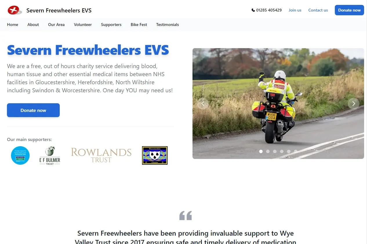 Severn Freewheelers website